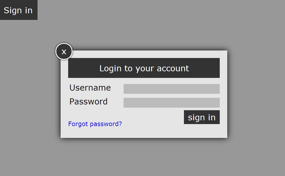 Login page in html with css code